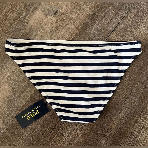 Ralph Lauren Stripped Bikini Bottom- Size Small - Picture 2 of 8